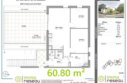 Appartement en frais réduits à BRETIGNOLLES SUR MER (85470) - 3011439304