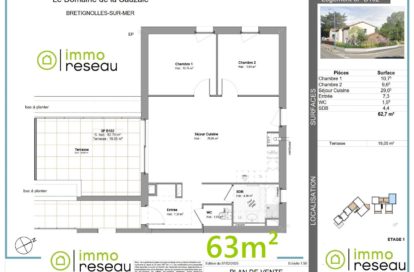 Appartement en frais réduits à BRETIGNOLLES SUR MER (85470) - 3011439311