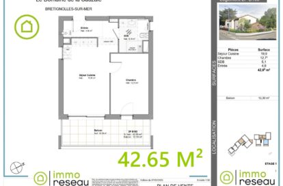 Appartement en frais réduits à BRETIGNOLLES SUR MER (85470) - 3011439312