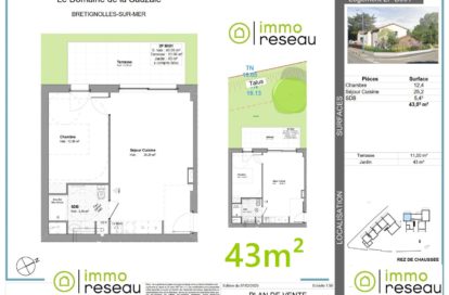 Appartement en frais réduits à BRETIGNOLLES SUR MER (85470) - 3011439313