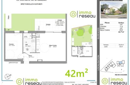 Appartement en frais réduits à BRETIGNOLLES SUR MER (85470) - 3011439314