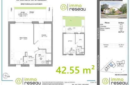 Appartement en frais réduits à BRETIGNOLLES SUR MER (85470) - 3011439306