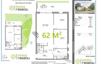 Appartement en frais réduits à BRETIGNOLLES SUR MER (85470) - 3011439307