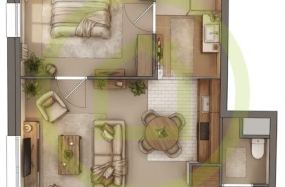 Appartement en rez-de-jardin à PERENCHIES (59840) - 3011433818