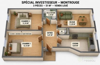 Appartement à MONTROUGE (92120) - 3011443159